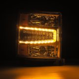 AlphaRex 04-15 Chevy 1500HD LUXX LED Proj Headlights Chrome w/Seq Activation Light / Seq Signal thumbnail 4