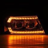 AlphaRex 06-08 Lincoln Mark LT LUXX-Series LED Projector headlights Black w/ Sequential Signal thumbnail 8