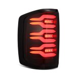 AlphaRex 14-18 Chevrolet Silverado Luxx-Series LED Tail Lights Black w/Activ Light/Seq Signal thumbnail 5