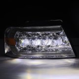 AlphaRex 04-08 Ford F150 / 06-08 Lincoln Mark LT NOVA LED Proj Headlights Chrome w/Activ Light/Seq thumbnail 4