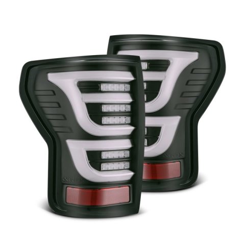 AlphaRex 07-13 Toyota Tundra LUXX-Series LED Tail Lights Black thumbnail 1