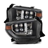 AlphaRex 14-21 Toyota Tundra NOVA-Series LED Proj Headlights Blk w/Actv Light & Seq. Sig + DRL thumbnail 2