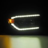 AlphaRex 07-13 Toyota Tundra / 08-17 Sequoia LUXX-Series LED Proj HL Blk w/Actv Lgt Seq. Sig + DRL thumbnail 7