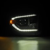 AlphaRex 14-21 Toyota Tundra LUXX-Series LED Proj Headlights Blk w/Actv Light & Seq. Sig + DRL thumbnail 7