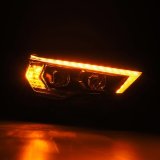 AlphaRex 14-22 Toyota 4Runner LUXX-Series LED Proj Headlights Blk w/Actv Light & Seq. Sig + DRL thumbnail 8