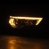 AlphaRex 14-22 Toyota 4Runner LUXX-Series LED Proj Headlights Chrome w/Actv Light & Seq. Sig + DRL thumbnail 3