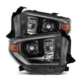 AlphaRex 14-21 Toyota Tundra LUXX-Series LED Proj Headlights Alpha-Blk w/Actv Light & Seq. Sig + DRL thumbnail 1