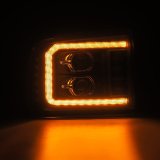 AlphaRex 05-07 Ford F250/350/450/550 Super Duty LUXX LED Proj HL Blk w/Actv Light & Seq Sig + SB DRL thumbnail 3