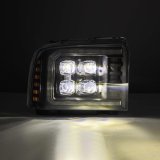 AlphaRex 05-07 Ford F250/350/450/550 Super Duty NOVA LED Proj HL Blk w/Actv Light & Seq Sig + SB DRL thumbnail 7
