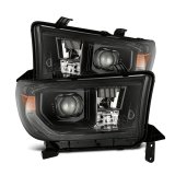 AlphaRex 07-13 Toyota Tundra / 08-17 Sequoia LUXX LED Proj HL Alpha-Blk w/Actv Light Seq. Sig + DRL thumbnail 2