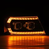 AlphaRex 04-08 Ford F-150 (No 2004 Heritage) LUXX-Series LED Proj HL Alpha-Blk w/Actv Lgt / Seq. Sig thumbnail 3