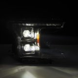 AlphaRex 18-20 Ford F-150 (Req. Conv F150 w/LED) LUXX LED Proj HL Alpha-Blk w/Actv Lt Seq Sig SB DRL thumbnail 4