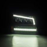AlphaRex 03-06 Chevy Silverado 1500/2500HD/3500HD/Avalanche Black NOVA LED Proj Headlights thumbnail 7