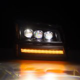 AlphaRex 03-06 Chevy Silverado 1500/2500HD/3500HD/Avalanche Black NOVA LED Proj Headlights thumbnail 9