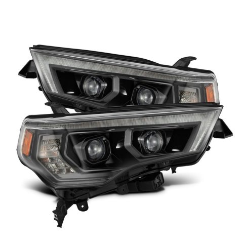 AlphaRex 14-20 Toyota 4Runner PRO-Series LED Proj Headlights Alpha-Black w/Sequential Signal/DRL thumbnail 1