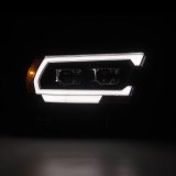 AlphaRex 19-22 Dodge Ram 1500 LUXX LED Proj Headlights Black w/Seq Activation Light/Seq Signal/DRL thumbnail 4