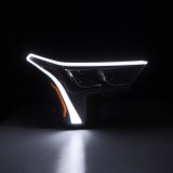AlphaRex 22-23 Toyota Tundra LUXX-Series Headlights Black w/White DRL - Req 810029 OR 810030 thumbnail 4