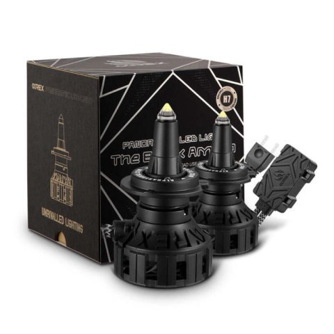 AlphaRex Black Ammo Panoramic LED Light Bulbs - H11 thumbnail 5