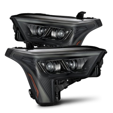 AlphaRex 22-23 Toyota Tundra LUXX-Series Headlights Alpha-Black w/Amber DRL - Req 810029 OR 810030 thumbnail 1
