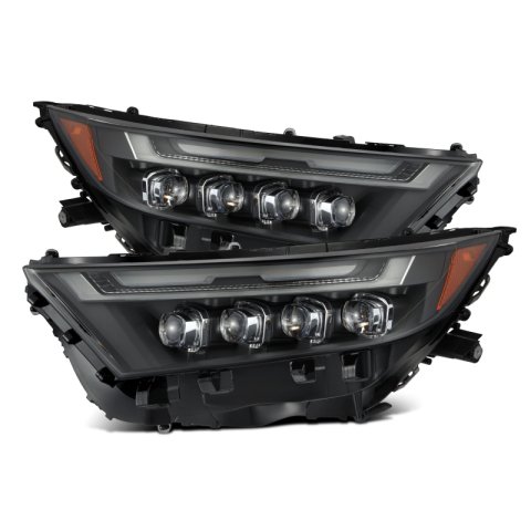 AlphaRex 19-23 Toyota RAV4 (High Trim) NOVA LED Projector Headlights Black thumbnail 1