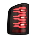 AlphaRex 07-13 Chevrolet Silverado 1500 (Ex. Hybrid Models) LUXX-Series LED Tail Lights Alpha-Black thumbnail 3