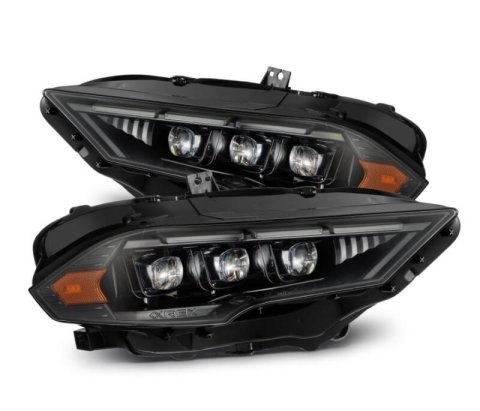 AlphaRex 18-20 Ford Mustang NOVA LED Proj Headlights Alpha-Black w/Activ Light/Seq Signal/Switch DRL thumbnail 1