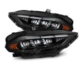 AlphaRex 18-20 Ford Mustang NOVA LED Proj Headlights Black w/Activ Light/Seq Signal/Switch DRL thumbnail 1