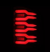 AlphaRex 07-14 Chevrolet Silverado 1500/2500HD/3500HD Luxx-Series LED Tail Lights Black/Red thumbnail 4