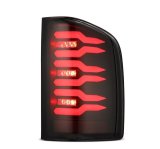 AlphaRex 07-14 Chevrolet Silverado 1500/2500HD/3500HD Luxx-Series LED Tail Lights Blk w/Smoked Lens thumbnail 3