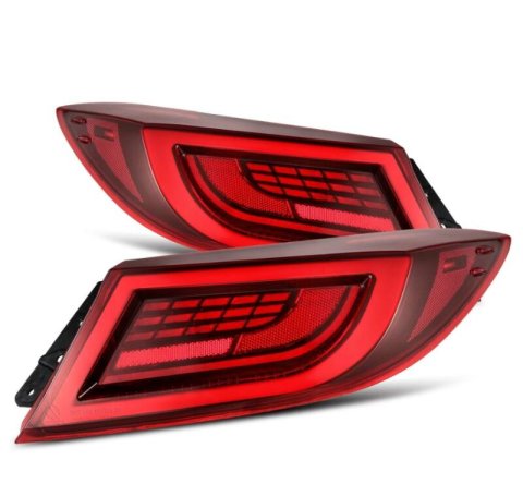 AlphaRex 22-24 Toyota GR86 LUXX LED Taillights Vivid Red thumbnail 1