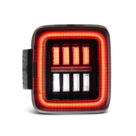 AlphaRex 18-23 Jeep Wrangler JL NOVA Prismatic LED Taillights Alpha-Black thumbnail 4