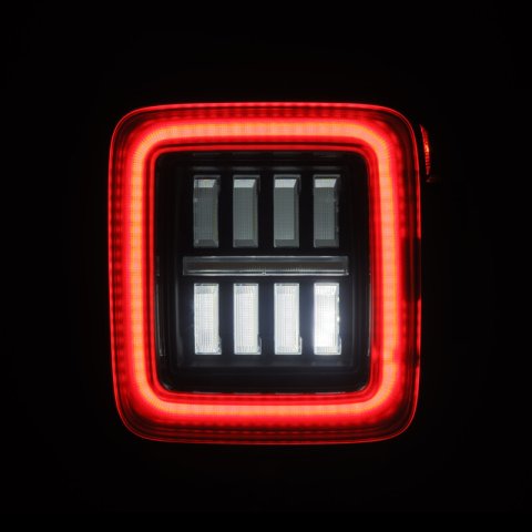 AlphaRex 18-23 Jeep Wrangler JL NOVA Prismatic LED Taillights Alpha-Black thumbnail 5