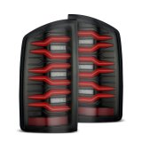 AlphaRex 02-06 Dodge Ram1500 + 03-06 Dodge Ram2500/3500 Luxx-Series LED Tail Lights (Pair) Black/Red thumbnail 1