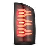AlphaRex 07-08 Dodge Ram 1500/07-09 Dodge Ram 2500+3500 Luxx-Series LED Tail Lights (Pair) Black thumbnail 4