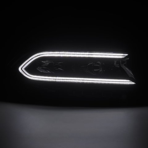 AlphaRex 15-23 Dodge Charger LUXX LED Proj Headlights Alpha-Black w/Actv Light & Seq.Sig / SB DRL thumbnail 3