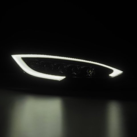 AlphaRex 12-21 Tesla Model S NOVA LED Proj Headlights Alpha-Black w/Actv Light & Seq.Sig / SB DRL thumbnail 2