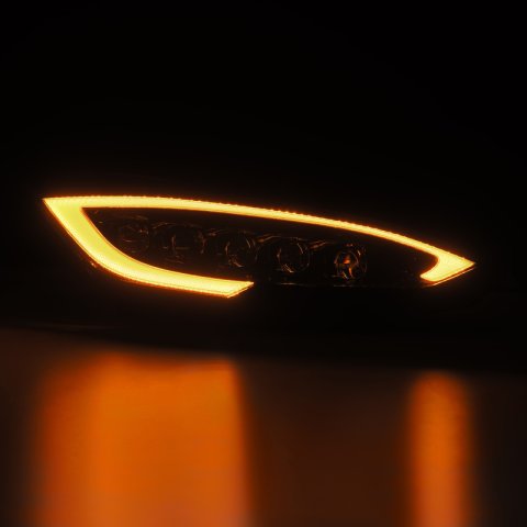 AlphaRex 12-21 Tesla Model S NOVA LED Proj Headlights Alpha-Black w/Actv Light & Seq.Sig / SB DRL thumbnail 3