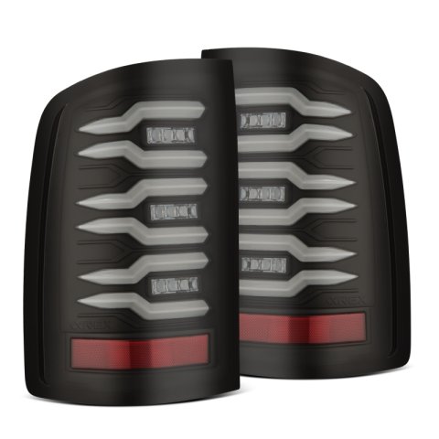 AlphaRex 07-13 GMC Sierra 1500/07-14 2500/3500HD (No Classic/Dually) Luxx-Series LED Tail Lights Blk thumbnail 1