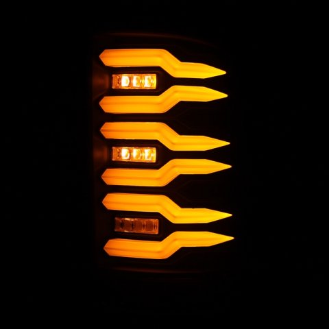 AlphaRex 07-13 GMC Sierra 1500/07-14 2500/3500HD (No Classic/Dually) Luxx-Series LED Tail Lights Blk thumbnail 2