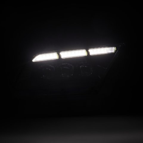 AlphaRex 13-14 Ford Mustang NOVA-Series LED Projector Headlights Blk w/Activ Lght & Seq.Sig / SB DRL thumbnail 1