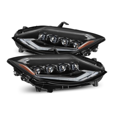 AlphaRex 23-24 Nissan Z NOVA-Series LED Projector Headlights Alpha-Blk w/Activation Light & Seq.Sig thumbnail 1