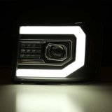 AlphaRex 07-13 GMC Sierra 1500 (No Clsc) LUXX-Series LED Proj HL Chrome w/Actv Lgt & Seq.Sig / DRL thumbnail 5