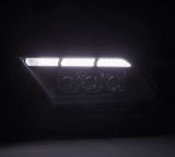 AlphaRex 10-12 Ford Mustang NOVA-Series LED Projector Headlights Blk w/Activ Light & Seq.Sig /SB DRL thumbnail 5