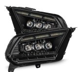 AlphaRex 10-12 Ford Mustang NOVA-Series LED Proj. Headlights Alpha-Blk w/Activ Lght & Seq.Sig SB DBL thumbnail 1