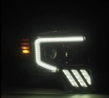 AlphaRex 09-14 Ford F-150 PRO-Series Projector Headlights Black w/Activation Light Seq Signal SB DRL thumbnail 3