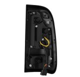 AlphaRex 97-03 Ford F150 / 99-16 Ford F250/F350/F450/F550 LUXX-Series LED Tail Lights - Black/Red thumbnail 2