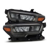 AlphaRex 16-23 Toyota Tacoma LUXX-Series LED Crystal Headlights - Alpha-Black thumbnail 5