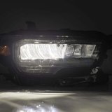 AlphaRex 16-23 Toyota Tacoma LUXX-Series LED Crystal Headlights - Alpha-Black thumbnail 8