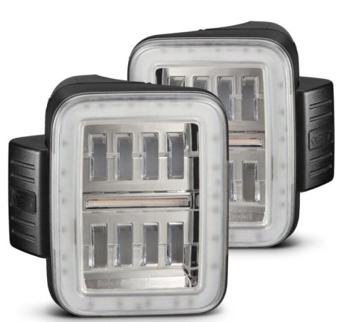 AlphaRex 19-24 Jeep Gladiator JT Nova-Series Prismatic LED Tail Lights - Chrome thumbnail 1
