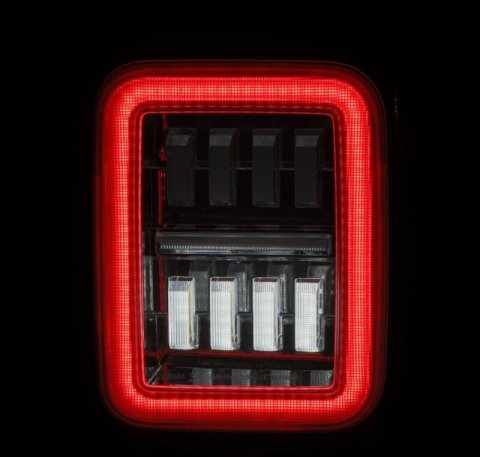AlphaRex 19-24 Jeep Gladiator JT Nova-Series Prismatic LED Tail Lights - Chrome thumbnail 2